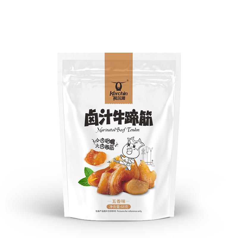 科尔沁 休闲肉脯零食 卤汁牛蹄筋 五香味 68g 内蒙古特产