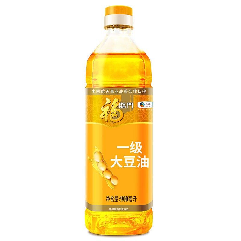 大豆油900mlx2瓶. 一级大豆油900ml中粮出品食用油家庭烘焙大豆植物油小瓶