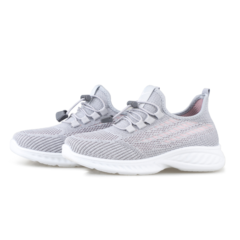 双星四季运动鞋新品女款休闲套脚鞋飞织透气轻便软底运动鞋