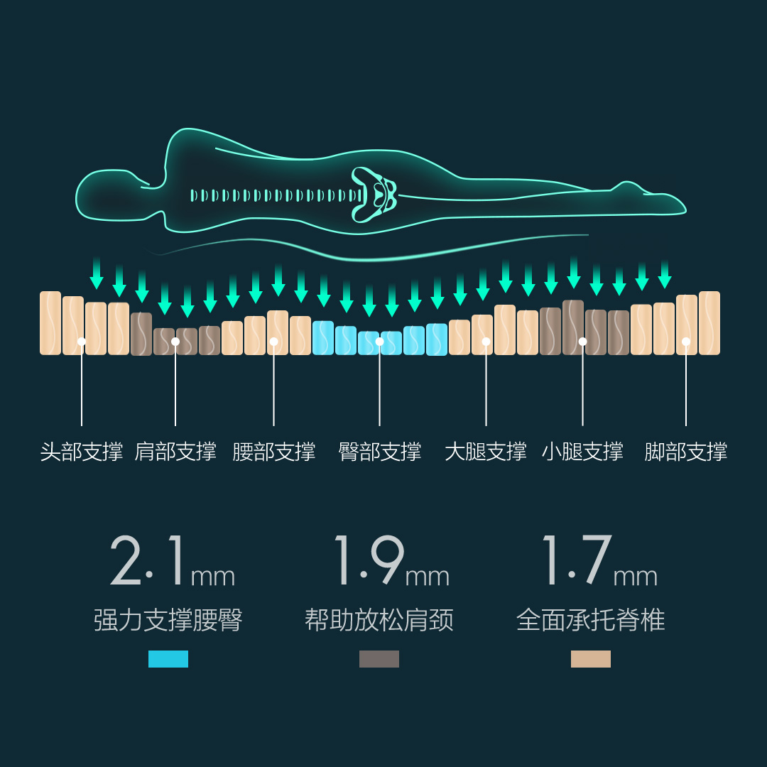 8H成人健康护脊床垫MH高清大图