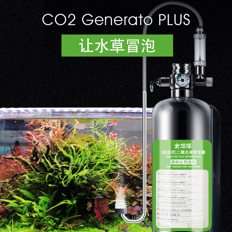 co2发生器气瓶自制diy柠檬酸小苏打气瓶鱼缸水二氧化碳钢瓶套餐高清大图