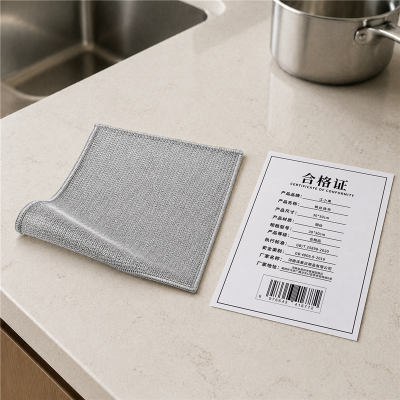 江小果 钢丝抹布 30*30cm 条高清大图