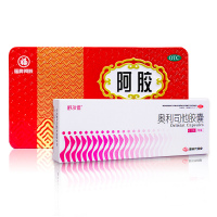 福牌 阿胶块250g+舒尔佳奥利司他7粒 胶剂 补血滋阴润燥血虚萎黄眩晕心悸心烦不眠肺燥咳嗽口服中成药
