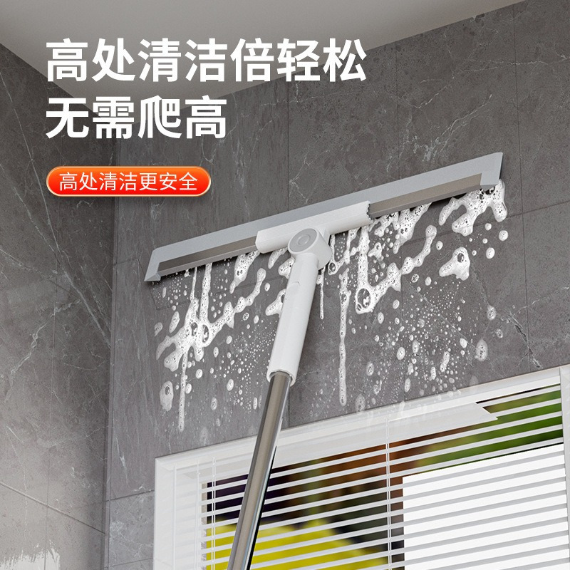 丽佳邦多功能不沾头发刮水器地刮扫水家用卫生间浴室硅胶魔术扫把 60cm地刮 含1个胶条高清大图
