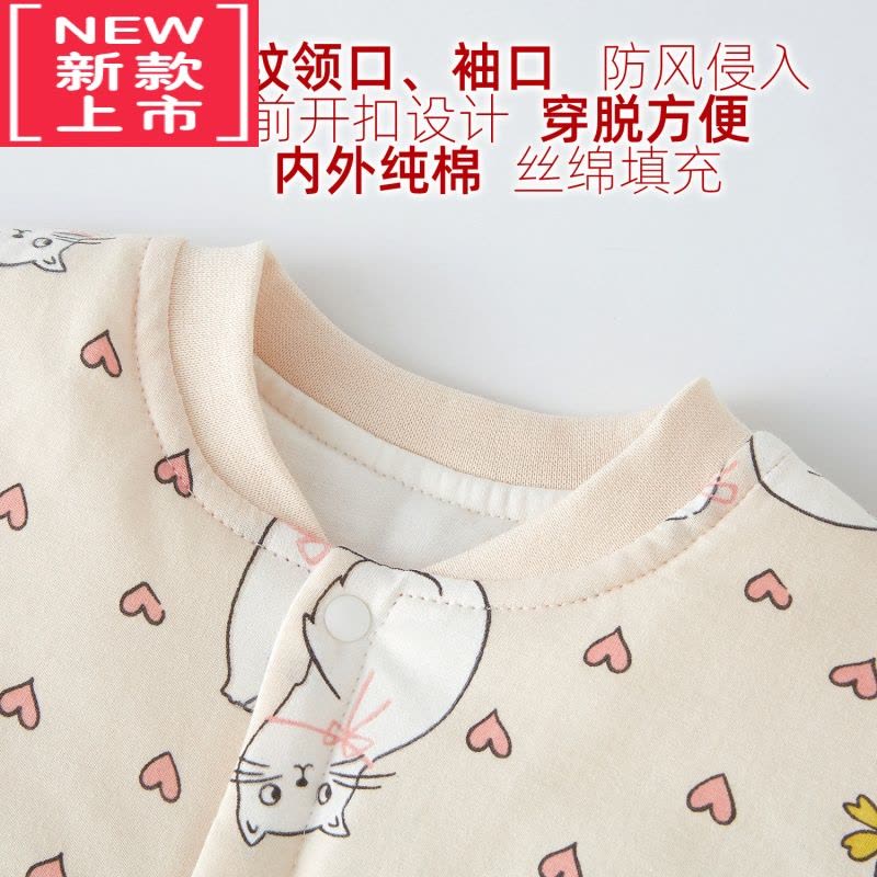 可莉允婴儿棉袄秋冬夹棉棉衣薄棉外套0-2岁男女宝宝单件上衣小童打底衣棉服图片