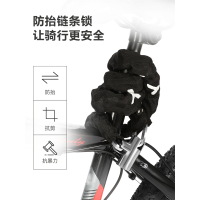 永久山地自行车锁链条锁电动电瓶车防盗单车铁链子链锁头便携式软小型