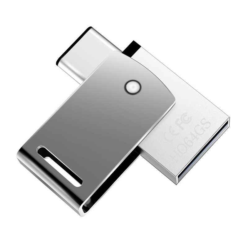 HP惠普X5000M手机u盘金属学生电脑两用type-c双接口高速USB3.1优盘-128G