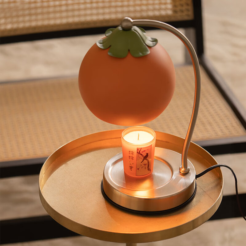 大英博物馆香薰蜡烛东方梦境柿柿如意香薰融蜡灯礼盒送男女礼物文创礼品 柿柿如意融蜡灯-赠蜡烛