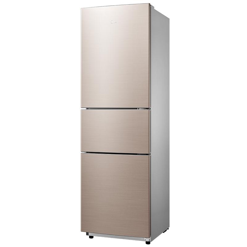 美的midea217升三门风冷无霜冰箱家用铂金净味安静节能bcd217wtm爵士