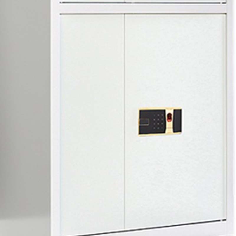鑫升顺保密柜财务档案柜文件柜办公室资料储物柜保险柜电子密码国保锁通双节白色-指纹密码锁高清大图