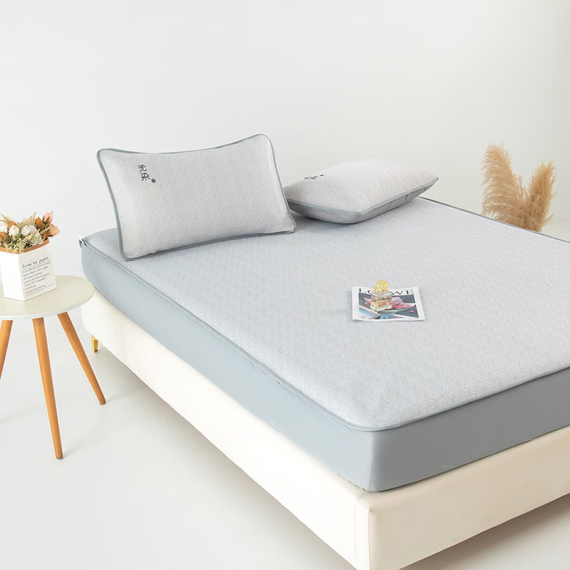 无印良品 A类净眠冰丝床笠三件套高清大图