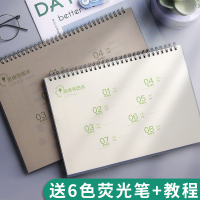 三木(SUNWOOD)笔记本子A4B5大号思维导图康奈尔导图纸中学大学生考研法考专用网格小方格本手绘画空白框架训练