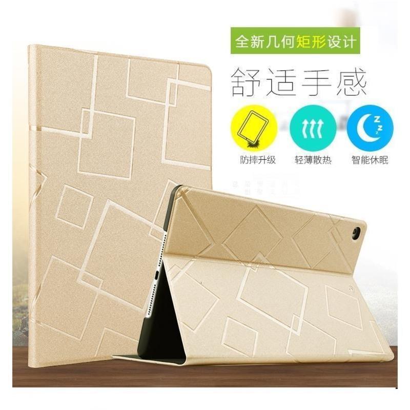 9.7寸新苹果ipadair2皮套防摔平板电脑56代保护壳超薄真A1474外套 黑色空间+钢化膜 迷你123通用