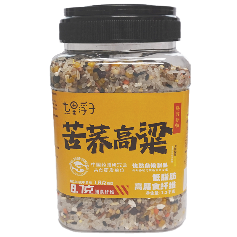 七里浮子 苦荞高粱快熟膳食谷物米 1.2kg高清大图