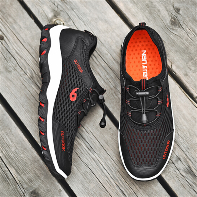 南极人(nanjiren)休闲男鞋户外登山鞋网面透气休闲鞋舒适沙滩凉鞋子男