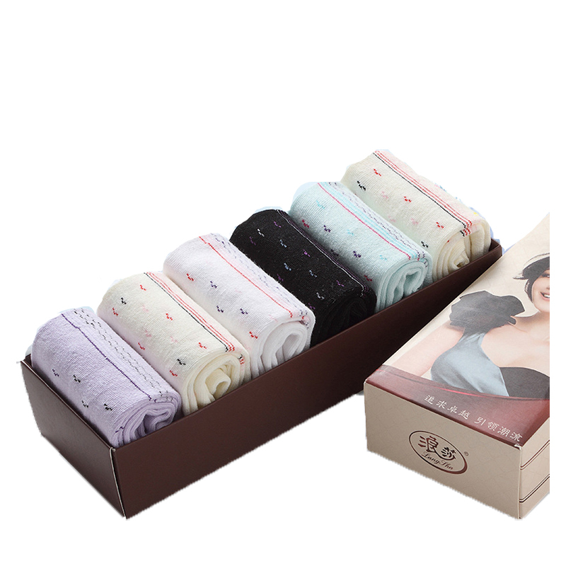 浪莎(LangSha) MF4061 秋冬款 礼盒装 女式 棉袜 6双/盒(计价单位：盒)