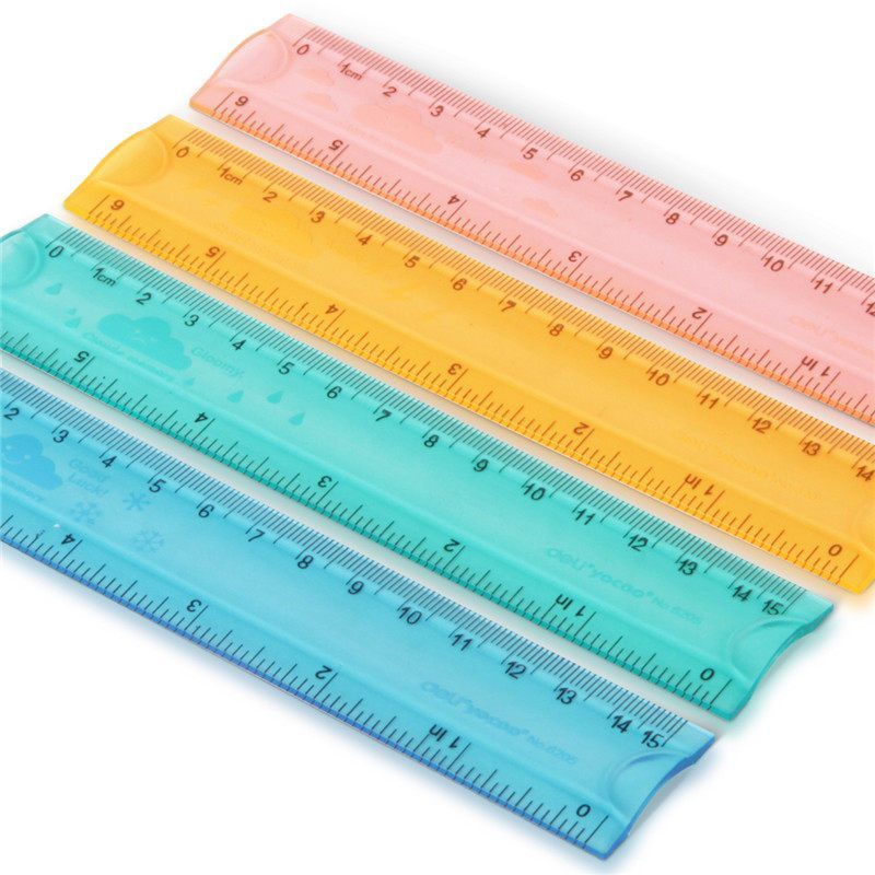 得力(deli)办公文具6205 得力6205直尺15mm可弯曲软尺学生办公用折不