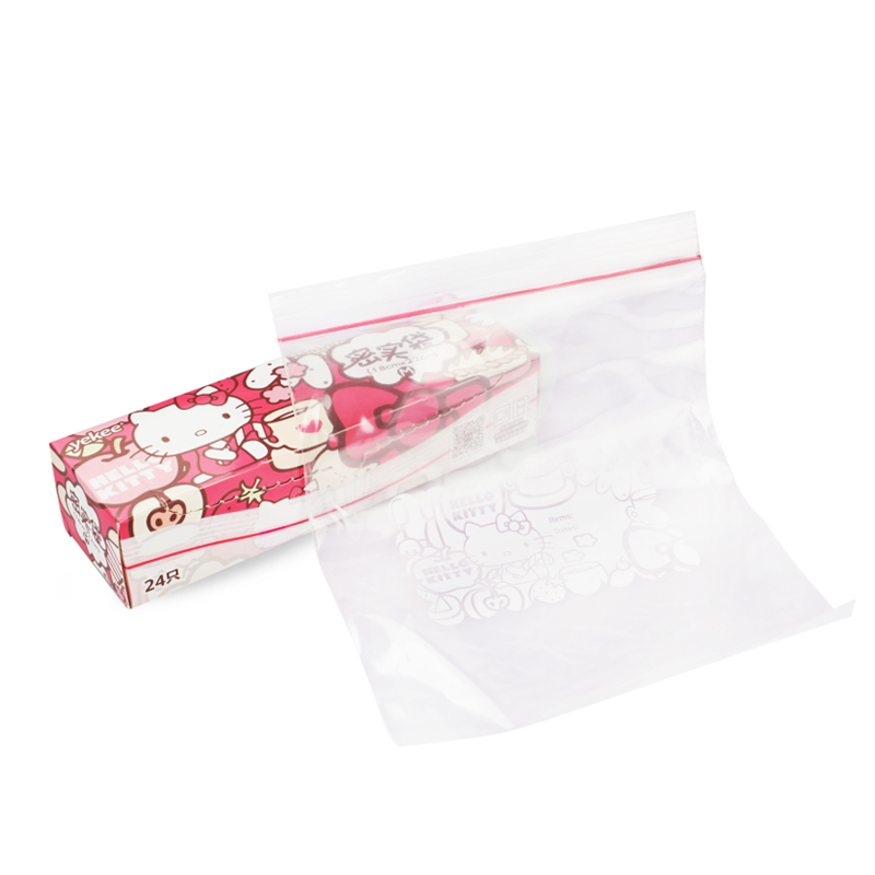 宜洁 HelloKitty密实袋封口袋加厚自封袋家用食品袋大小号保鲜Y-9947、Y-9948、Y-9949、3组装
