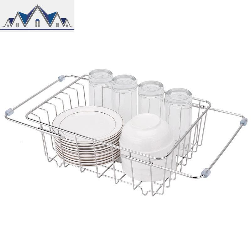 不锈钢晾碗架 厨房水沥水架碗碟架凉沥碗架水池洗碗池 三维工匠收纳层架图片