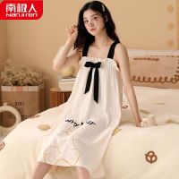夏季吊带睡裙女夏薄款可爱学生无袖睡衣裙子家居服夏天
