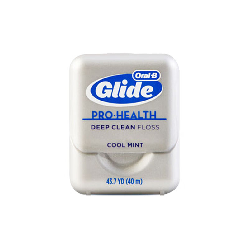 欧乐B专业洁齿牙线卷劲爽深洁40m可用100次细滑扁线便携护龈2盒