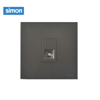西蒙(simon) E6 插座开关插板86型开关插座面板 电视插座 单电视 荧光灰