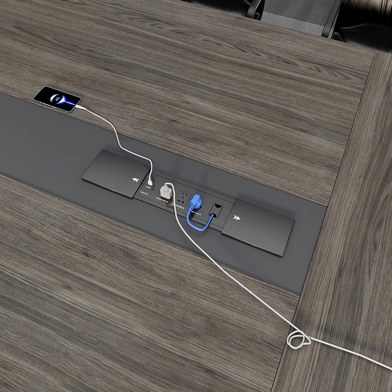 中豫鑫泽 ZYXZ5030129 会议桌简约现代长方形办公室小型会议桌 2.0米单桌高清大图