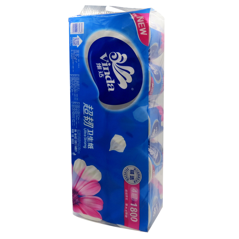 维达(Vinda)超韧卫生纸卷筒纸四层卷纸180g/卷*10卷/提*6提V4688DJ点睛