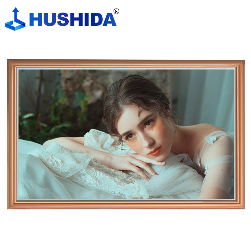 互视达(HUSHIDA)42英寸壁挂画框广告机家用电子相框4K高清液晶显示屏播放器展览宣传屏(非触摸)HN32001KB