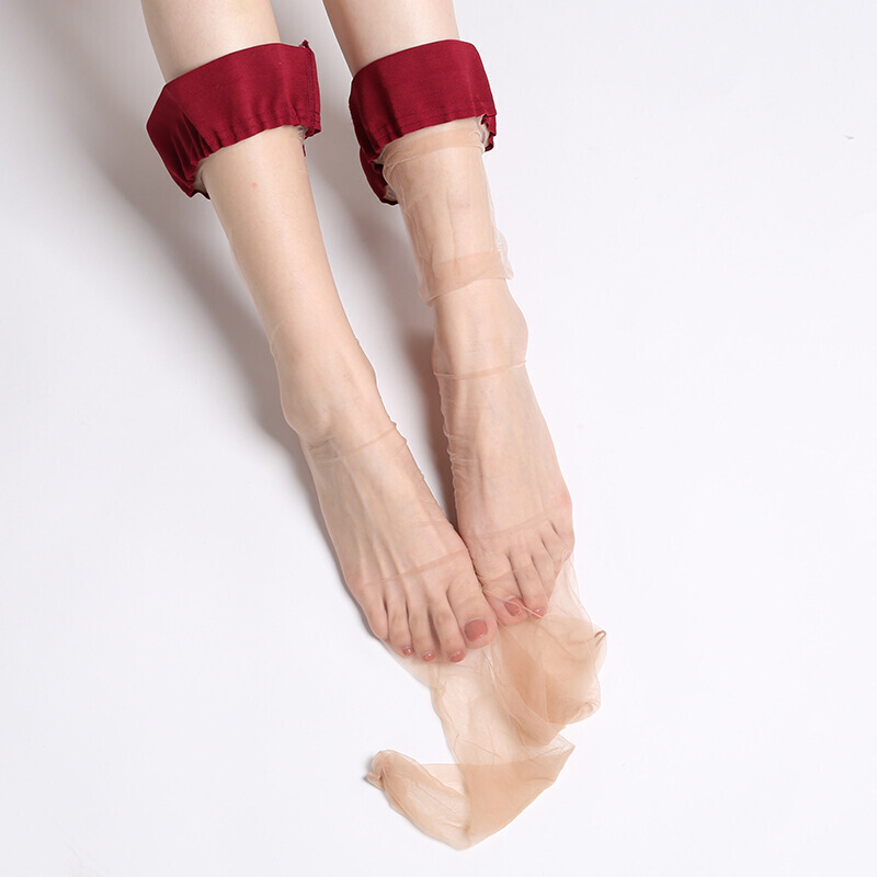 长筒丝袜女过膝大腿薄款高筒硅胶防滑性感脚尖透明情趣 肤色 肤色袜边