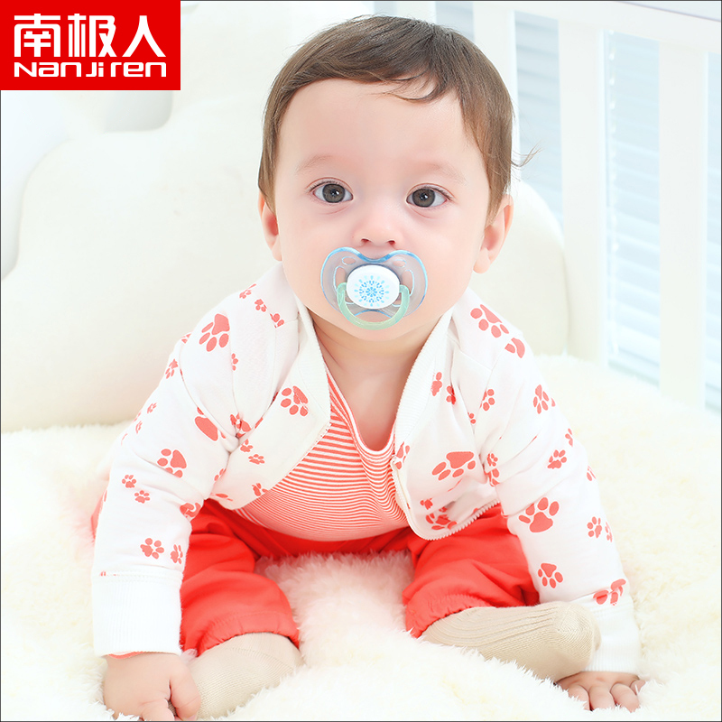 南极人婴儿连体衣新生儿秋冬哈衣宝宝爬服套装