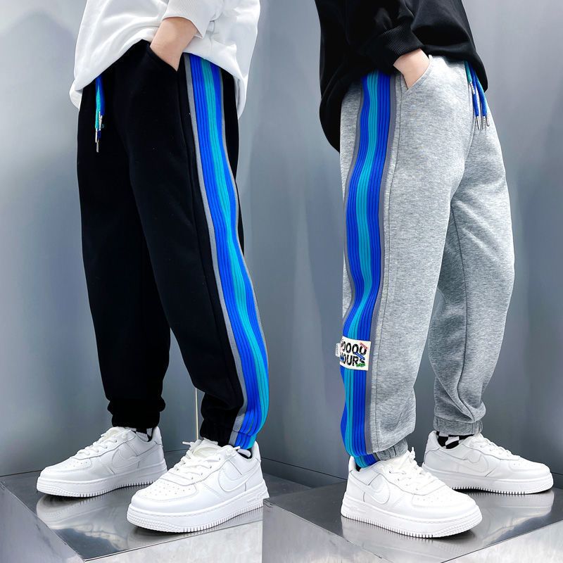 叮当猫男童春装长裤子2022新款中大儿童春秋季帅气男孩休闲运动裤视频