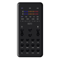 风悦K600声卡唱歌手机专用快手抖音直播设备全套主播喊麦话筒全民K歌电容麦克风录音套装变声器 黑色 3.5 接口