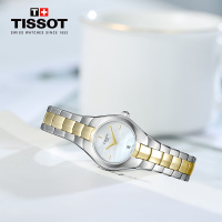 [低至5折]天梭(TISSOT)瑞士手表 T-LADY系列钢带女士石英表T096.009.22.111.00