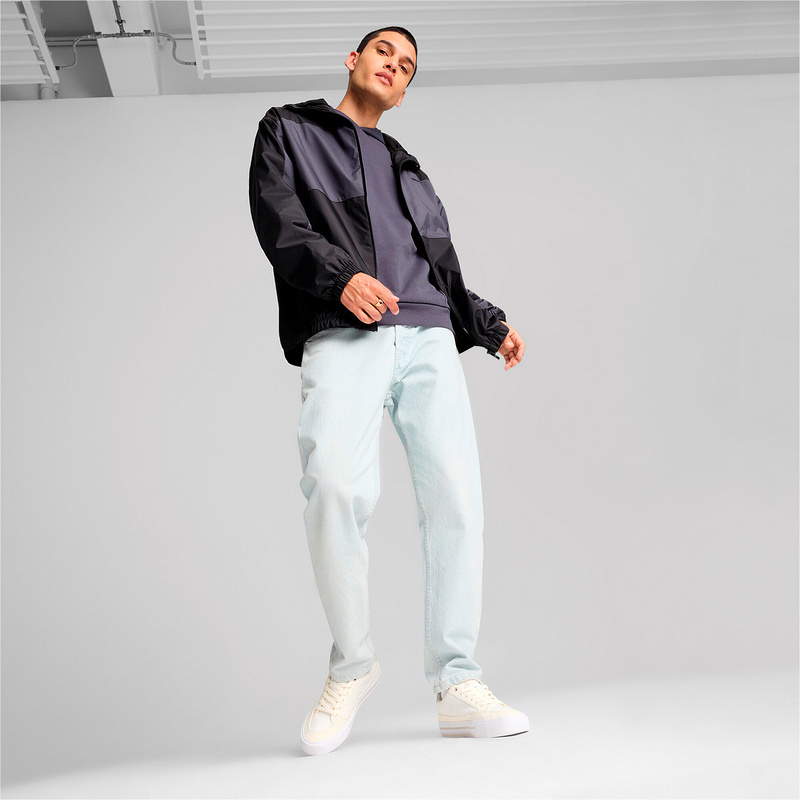 Puma彪马男运动服2024秋新款休闲宽松连帽跑步外套夹克684107-01