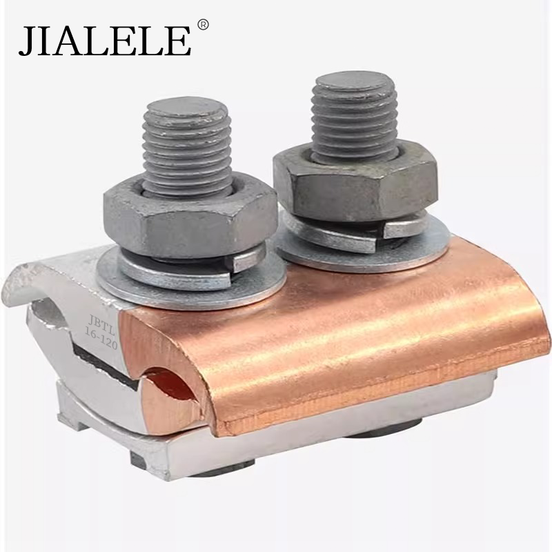 JIALELE 铜铝异型并沟线夹 JBTL16-120 个高清大图