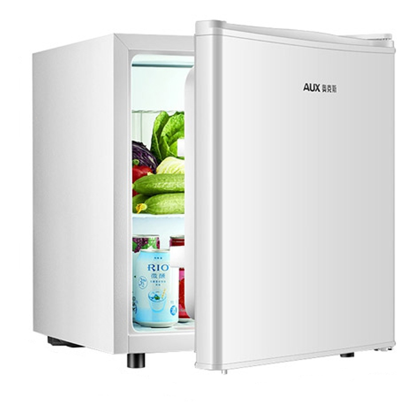 奥克斯aux冰吧95l透明玻璃单门冰箱小型家用展示留样茶叶冷藏保鲜柜