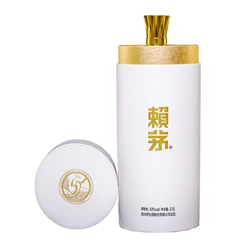 茅台赖茅羽联纪念酒 53度酱香型白酒 2.5L装单坛装