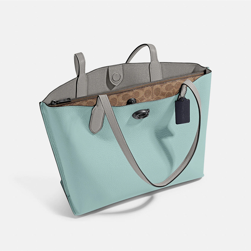 蔻驰coach女士手提包奢侈品willowtote大容量托特包手提包时尚单肩包c