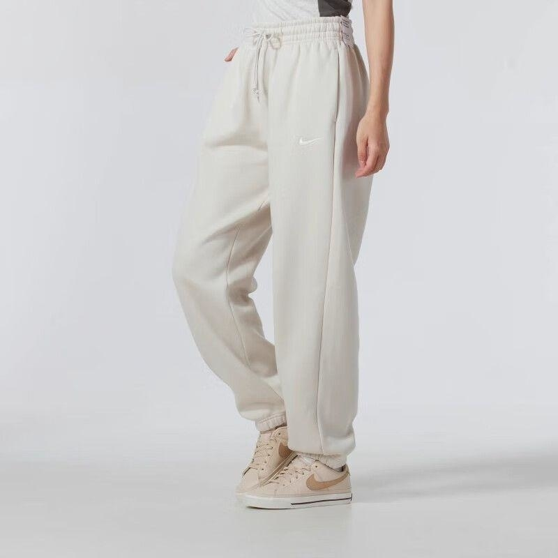 NIKE/耐克加绒长裤女新款简约针织跑步运动休闲裤FZ5997-104 C