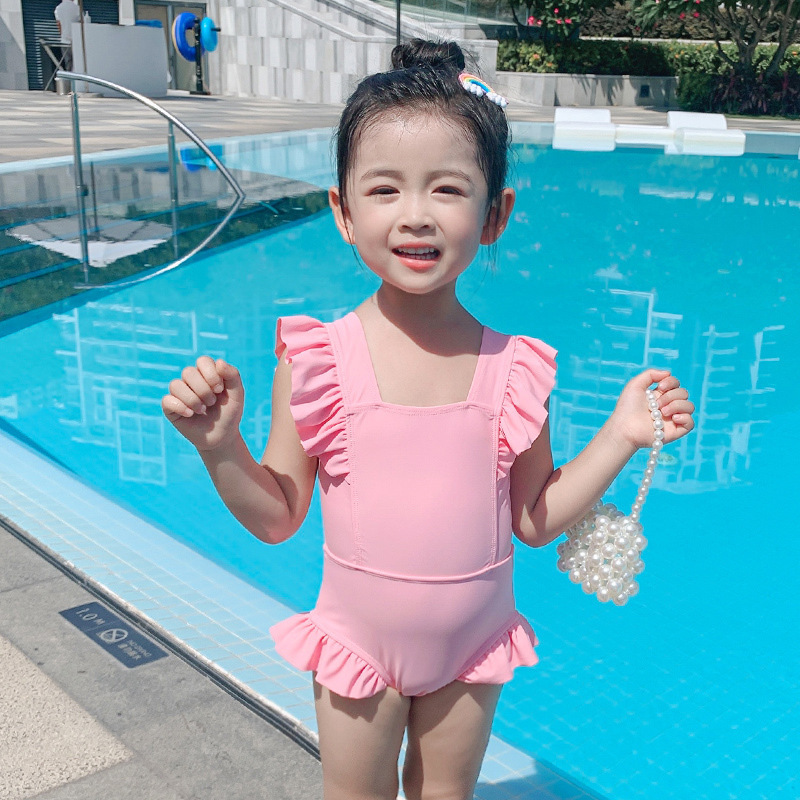 佑游儿童泳衣连体女童2021新款婴幼儿宝宝公主可爱泡温泉中小孩童泳衣