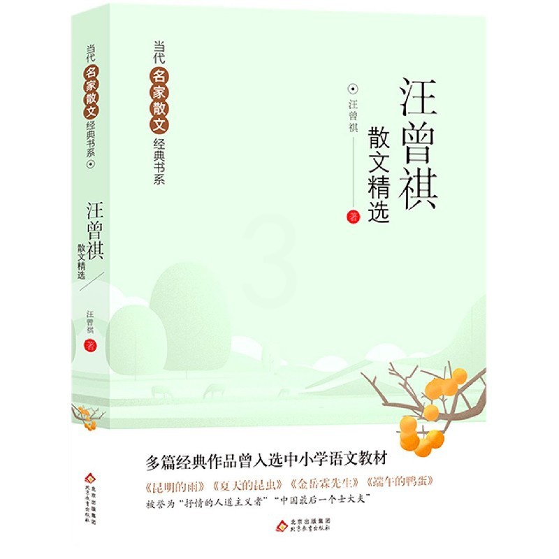 [正版]汪曾祺散文精选 当代名家散文书系 中国现当代文学散文集随笔名家名作学生初中生语文课外阅读书籍高清大图