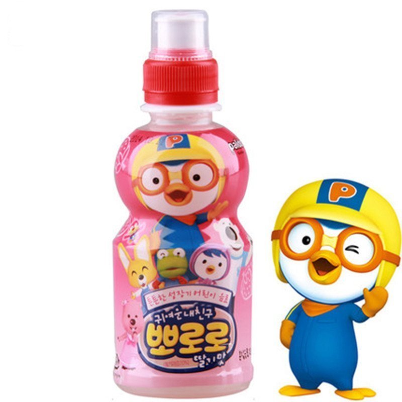 啵乐乐韩国进口草莓味饮料