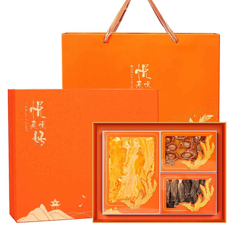 福東羊肚菌(海鳕鱼胶鲍鱼)三拼礼盒225g 佳节送礼礼品企业福利团购