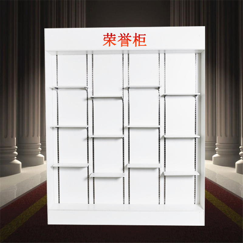 易企采 展示架 荣誉墙展示墙产品模型手办展示柜样品奖杯柜证书马拉松奖牌展示架高清大图