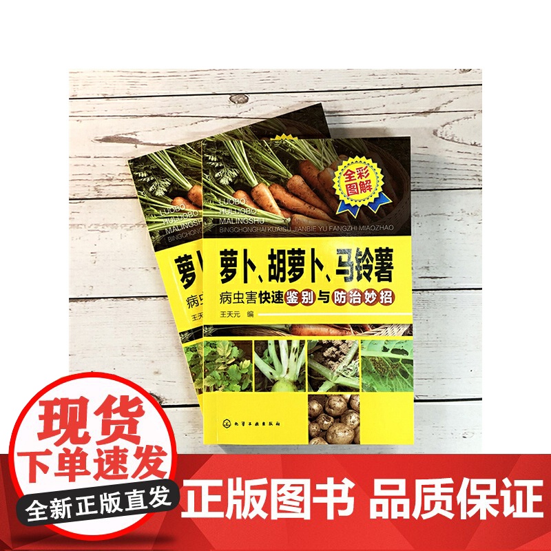 萝卜、胡萝卜、马铃薯病虫害快速鉴别与防治妙招 王天元 化学工业出版社 正版书籍高清大图