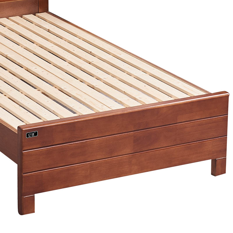 亿铁(YI TIE)实木床含10公分厚床垫定制色1200*2000mm/套高清大图