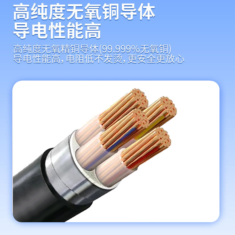 盛盛 铜芯铠装电缆 YJV22 4*95 米高清大图