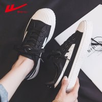 回力(Warrior)低帮休闲透气百搭帆布鞋小白鞋情侣款