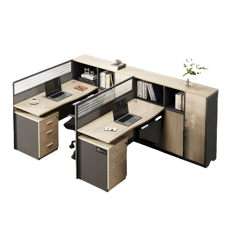 盛铁达 财务桌双人位1500*2800*1100mm STD-XTCW02 组高清大图